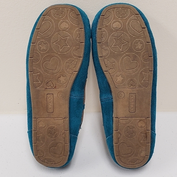 Bongo Womens Moxie Leather Moccasins Size 6M - Picture 6 of 8